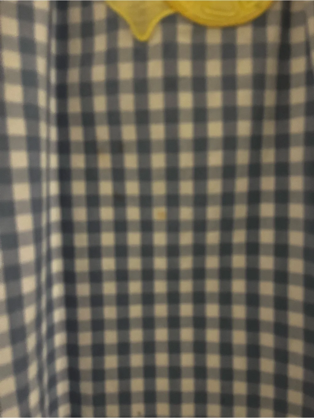 Cute lemon gingham dress